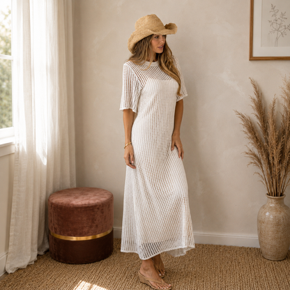 Abito Midi Lacewind in Crochet