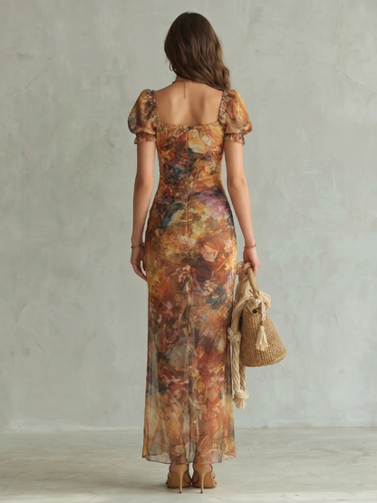 Abito Midi Emberlane con Spacco