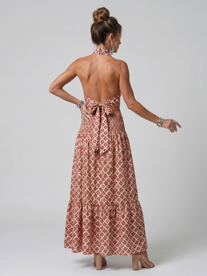 Abito Midi Stonecut Geometrico
