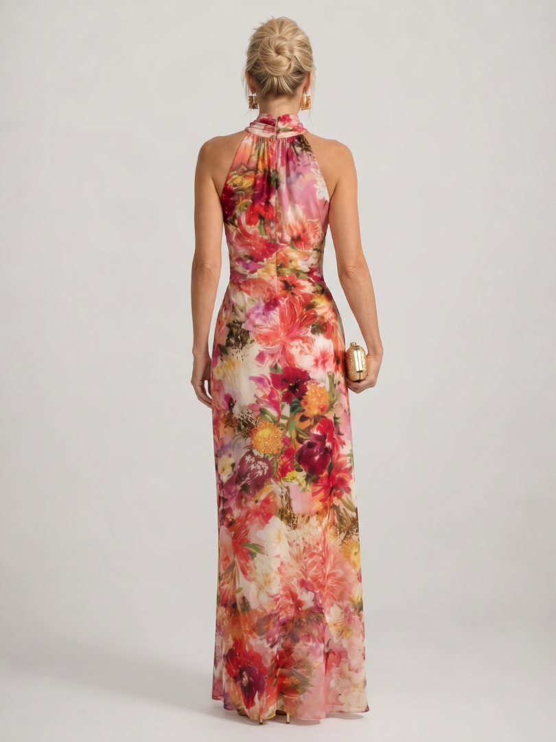 Abito Lungo Rosethorn a Fiori
