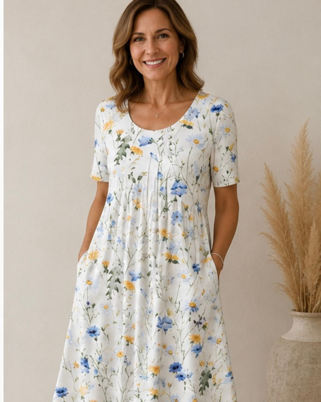 Abito Midi Hollybrook a Fiori