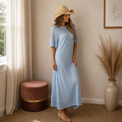 Abito Midi Lacewind in Crochet