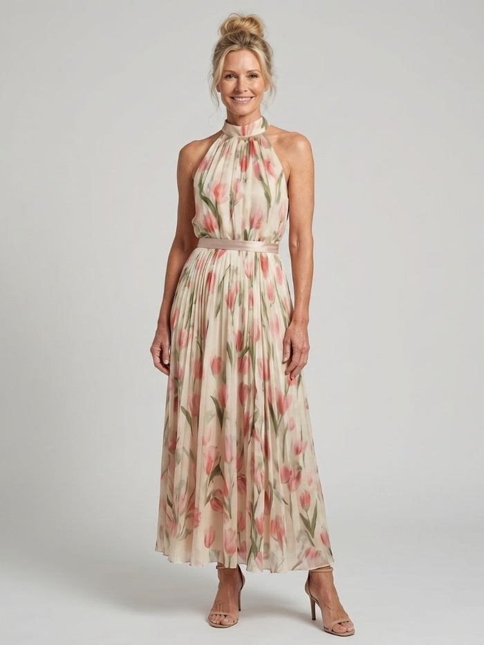 Abito Midi Wildbloom con Cintura