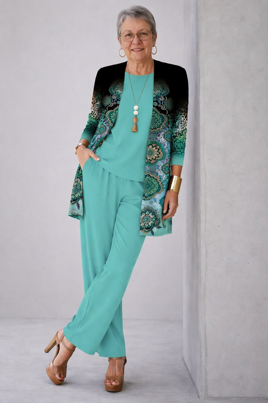 Completo 3 Pezzi — Verde Petrolio