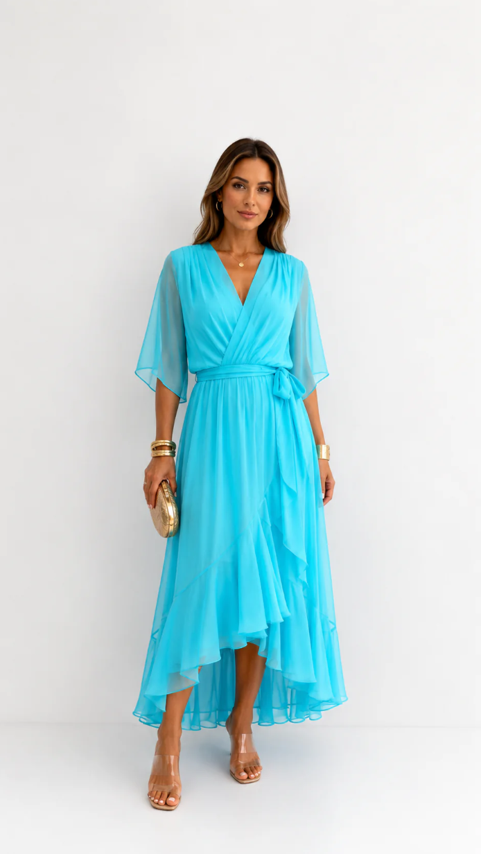 Abito a Portafoglio Driftlight in Chiffon
