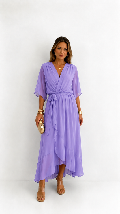 Abito a Portafoglio Driftlight in Chiffon
