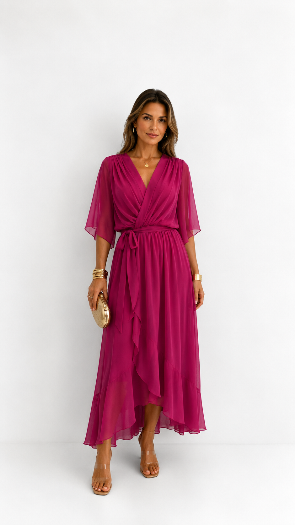 Abito a Portafoglio Driftlight in Chiffon