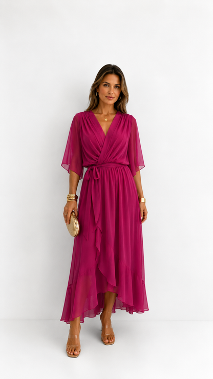 Abito a Portafoglio Driftlight in Chiffon