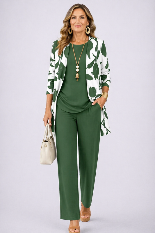 Completo 3 Pezzi — Verde e Bianco